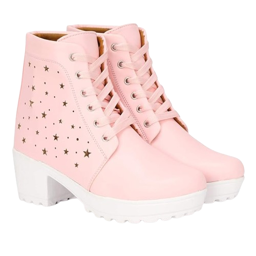 pink boot with on star